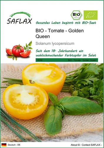 SAFLAX Gemüsesamen SAFLAX - Samen - BIO - Tomate - Golden Queen