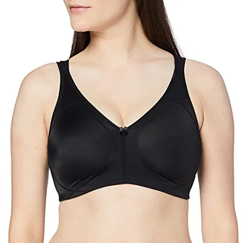 Sassa Damen Softschalen BH Soft doppelt vorgeformt, Einfarbig, Gr. 75D, Schwarz (Schwarz 00500)