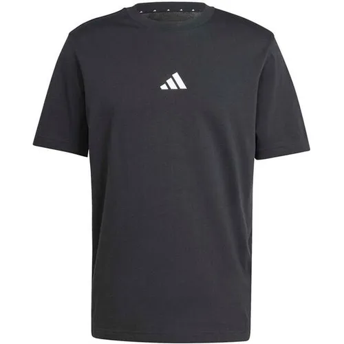 ADIDAS Herren Shirt Essentials Small Logo Single Jersey - T-Shirts aus weichem Single Jersey, angenehm auf der Haut und mit sportlichem 3-Streifen Logo, ideal für Alltag und Freizeit.