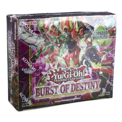 Yu-Gi-Oh! Burst of Destiny Booster Display (24) - DE - Sammelkarten, neueste Core Booster mit 100 Karten, inklusive brandneuer Themen und mächtigen DARK-Drachen für strategische Duelle!