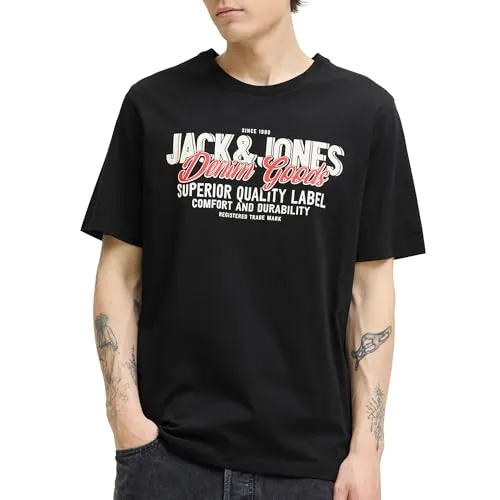 JACK & JONES Jjelogo Tee Ss O-Neck 2 Col Aw25 Sn