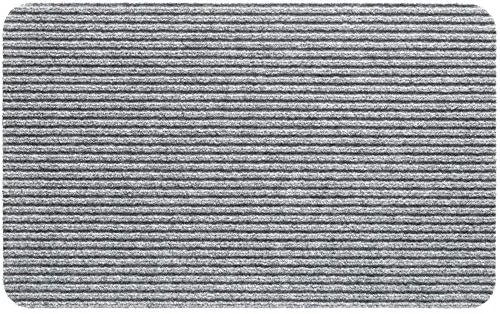 Nadelfilz Fußmatte als Schmutzfangmatte Hell-grau - Innen Fußabtreter als Sauberlaufmatte 40x60 cm - Rips-Matte als rutschfester Fussabstreifer für Eingangsbereich, Haustür, Flur