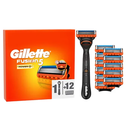 Gillette Fusion5 Power Systemklingen 12er + Handstück Ersatzklingen