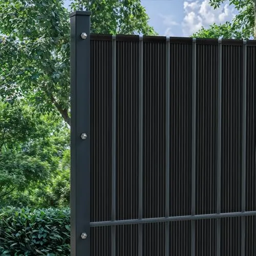 paramondo PVC Sichtschutzstreifen Anthrazit, 4,75 cm x 7500 cm - Gartensichtschutz aus UV-beständigem PVC, sorgt für optimalen Sichtschutz und reduziert Wind sowie UV-Strahlung – ideal für Balkon und Garten.