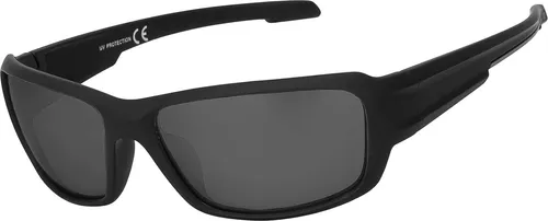 Uni Sonnenbrille Designer Sportlich Modern Urlaub Sommer Strand Damen Herren 30503 Schwarz