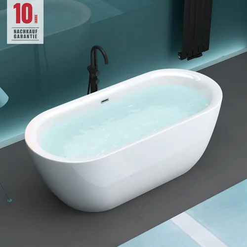 Mai & Mai Freistehende Badewanne Acrylwanne für 2 Personen - Elegante Badewanne aus wärmespeicherndem Acryl, ideal für entspannende Bäder zu zweit. Mit wassersparender Form und einfacher Montage verwandelt sie Ihr Badezimmer in eine Wohlfühl-Oase.