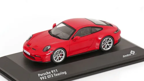 Solido 1:43 Porsche GT3 Touring rot - Miniatur Motorfahrzeug-Modell, ideal als Geschenk und detailgetreues Sammlerstück