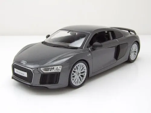 Audi R8 V10 Plus 2015 grau metallic Modellauto 1:24 Maisto