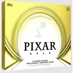 Topps Pixar Gold - 1 Hobby Box 2025 - Entdecken Sie die Topps Pixar Gold - 1 Hobby Box 2025, die hochwertige Sammelkarten aus der beliebten Pixar-Welt bietet. Ideal für Sammler und Fans!
