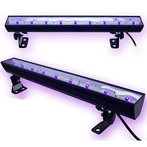 UV50 LED BAR - Professionelle 50cm UV Bar für unvergessliche Schwarzlichtpartys - Die UV50 LED BAR bietet hohe Lichtleistung und perfekte Lichtverteilung. Ideal für Dekorationen und Clubs. Verleihen Sie Ihren Events mit dieser zuverlässigen UV-Beleuchtung das besondere Etwas! | SATISFIRE