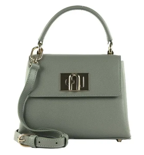 Furla 1927 Mini Top Handle - Elegante Abendtasche in Agave - Clutch mit stilvollem Design, ideal für besondere Anlässe. Sicherer Drehverschluss, geräumiges Hauptfach und vielseitige Trageoptionen bieten Funktionalität und Eleganz.