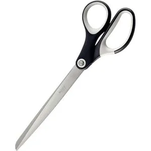 Leitz Büroschere Titanium, 54186095, 26 cm, Universalschere titanbeschichtet rostfrei, schwarz