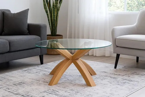möbel direkt online Couchtisch aus Massivholz Eiche