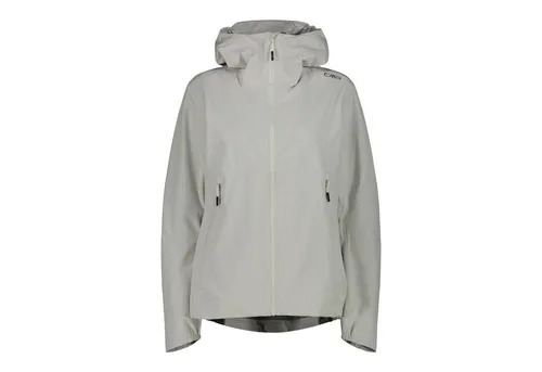 CMP Damen Regenjacke Woman Jacket Fix Hood - Funktionsjacke für Wanderer, ausgestattet mit CLIMAPROTECT-Technologie für optimalen Wetterschutz und Regular Fit für höchsten Tragekomfort.