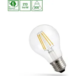 Spectrum LED E27 A60 Birne 6,8W = 94W Filament Klar 1450lm 300° ULTRA EFFIZIENT 230V Kaltweiß 6000K