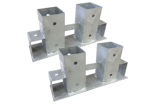 Loggyland Kaminholzregal Brennholz Stapelhilfe verzinkt Kaminholz Holzstapelhilfe Holz Gestell, (2-St), Größe frei bestimmbar