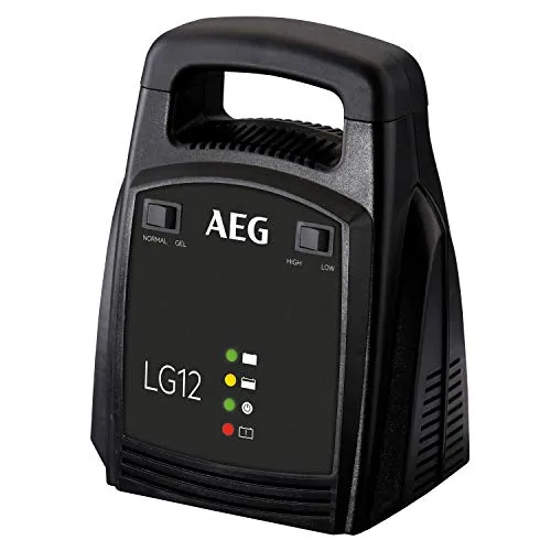 AEG Automotive 10274 Batterieladegerät 12 V, 12 Amp - Fahrzeugbatterie-Ladegeräte mit LED Anzeige und Erhaltungsladefunktion, ideal für Saisonfahrzeuge wie Cabrio oder Motorrad.