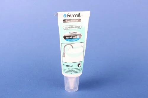 Fermit fermitopp transparent 100 ml Sanitärsilikon Silikon Santärbereich