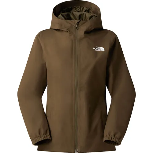The North Face Damen Quest Mono Jacket in Neu Taupe Grün (21L) S - Die Damen Quest Mono Jacket von The North Face bietet optimalen Schutz vor Wind und Wetter. Ideal für Wanderungen, bleibt dank des wasserdichten Materials und versiegelter Nähte alles trocken. Praktische Details machen sie zum perfekten Outdoor-Begleiter.