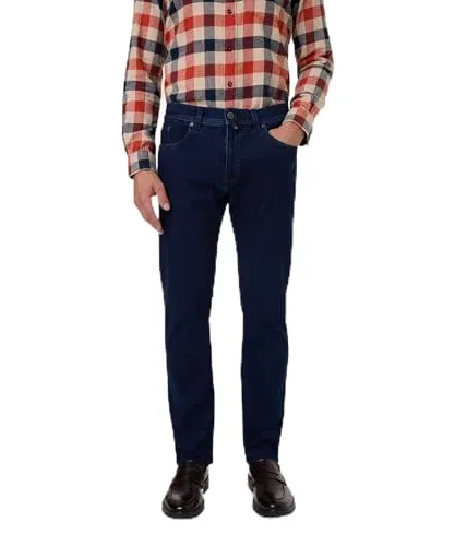 Pierre Cardin 5-Pocket-Jeans - Dark Blue Stonewash - Hochwertige Jeans in Größe 36/30 aus 84% Baumwolle, 14% Polyester und 2% Elasthan für optimalen Tragekomfort. Pflegeleicht und ideal für den täglichen Gebrauch.