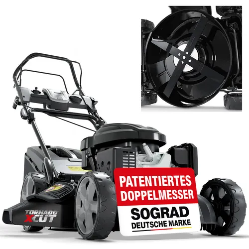 ONBEST XCut Benzin Rasenmäher 53 cm mit Antrieb und Elektrostart