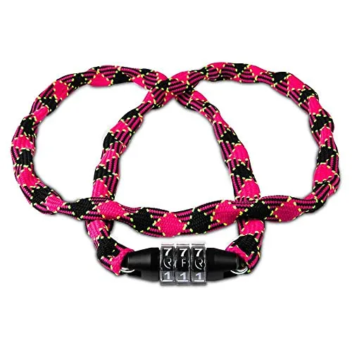 Cube RFR Junior Zahlen-Kettenschloss Kinder pink/schwarz