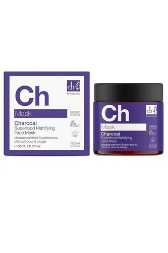 Dr Botanicals Gesichtsmaske Mattierend Aktivkohle CH 60ml Mischhaut Ölige Haut
