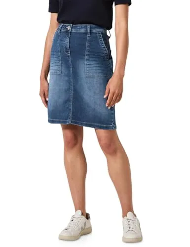 Cecil Style Denim Rock Jogg Mid Blue Light Blue wash 26 von CECIL