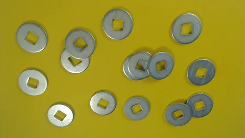 15X Unterleg Scheiben DIN 440 Holzbauscheiben Form V verzinkt 9mm für M8