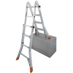 Krause Gelenk-Teleskopleiter Monto TeleMatic 4 x 4 Sprossen von Krause