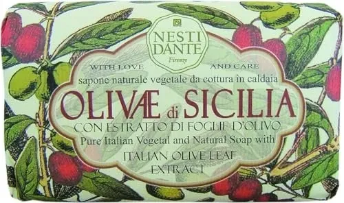 Nesti-Dante-Firenze Olivae Sicilia Seife 150 g - Hochwertige Seife aus Sizilien mit duftendem Olivenöl, ideal für sensible Haut. Reinigt schonend und pflegt intensiv.