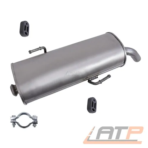 ENDSCHALLDÄMPFER AUSPUFF SCHALLDÄMPFER FÜR PEUGEOT 206 1.4 1.6 BJ 00-05
