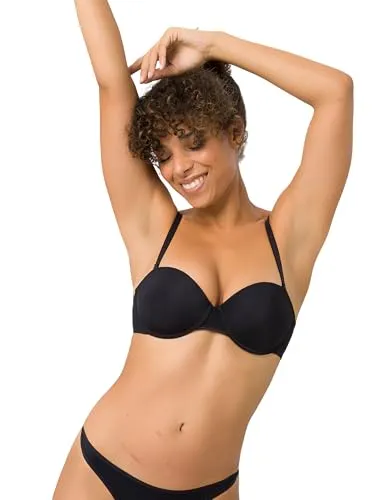 BeeDees Damen T-Shirt BH Stepy Soft WDP schwarz | 75C