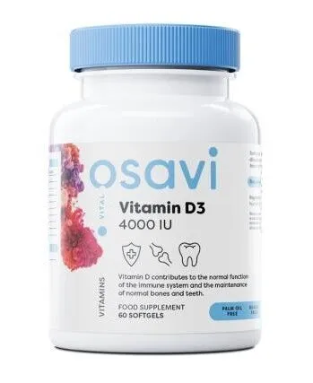 Osavi Vitamin D3 - 4000IU - 60 softgels
