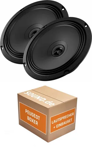 JUST SOUND Einbauset Audison APX 6.5 für Peugeot Boxer - Komplettes Lautsprecher-Einbauset für Peugeot Boxer (ab 2006) mit Audison APX 6.5 Lautsprechern. Schneller Austausch dank passgenauer Adapterringe und -stecker für einfache Installation.