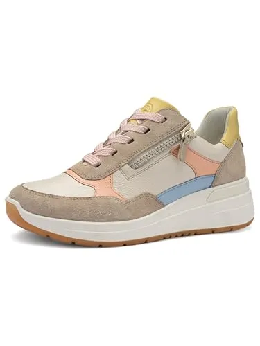 ara Sneaker Glattleder - 37 - Eleganter Sneaker von Ara aus hochwertigem Glattleder im Layer-Look. Er bietet hohen Komfort durch eine tragefreundliche Innenausstattung und ein herausnehmbares Fußbett. Ideal für stilvolle und bequeme Auftritte.