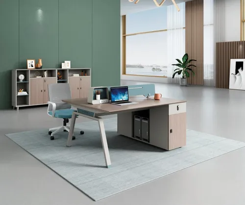 Bürotisch Teamarbeitsplatz Workstation Co Working Tisch - Moderner Schreibtisch mit 120 cm Breite, ideal für effizientes Arbeiten in Büros oder Co-Working-Spaces. Robuste MDF-Oberfläche, elegantes Design und einfache Montage.