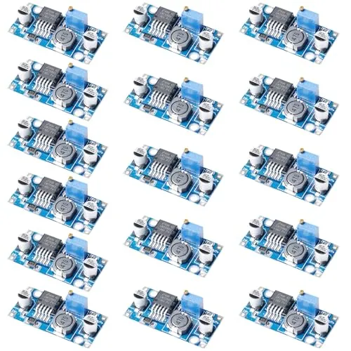 Stück Step Down Converter, 3A Buck Converter, DC Adapter Step down Modul,Einstellbares Spannungsregler Abwärtsmodul,3.2-40V zu 1.25-35V Einstellbares Netzteil Abwärtsmodul 16