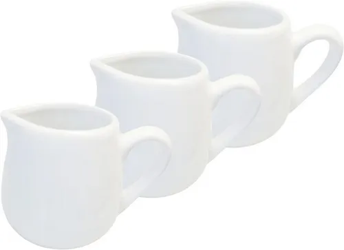 Provance Milchkännchen 3-teiliges Porzellankannen-Set, Milchkännchen-Set á 70ml pro Stück, (Set, 3-St)