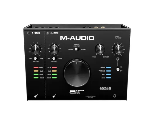 M-Audio AIR192 X8 Audio-Schnittstelle - Audio-Interface mit 8 Eingängen, hervorragender Klangqualität und USB-Anschluss, ideal für professionelle Aufnahmen und Musikproduktion.