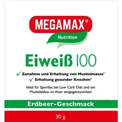 Eiweiss 100 Erdbeer Megamax Pulver 30 g
