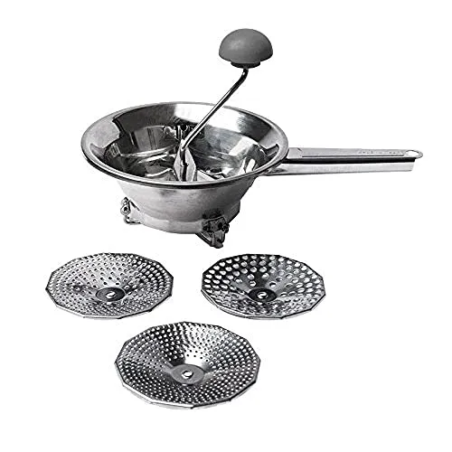 Excelsa Passiergerät aus Edelstahl, silberfarben