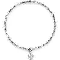 JEWELS BY LEONARDO Armband Ciao Noemi - Elegante elastische Armkette mit Herzanhänger - Das Ciao Noemi Armband aus robustem Edelstahl mit funkelndem Herzanhänger ist das perfekte Geschenk für jeden Anlass. Flexibles Design sorgt für hohen Tragekomfort – ideal für den Alltag oder romantische Momente.