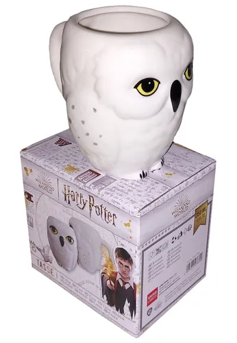 Harry Potter Tasse - Hedwig Eule Kaffeetasse Becher aus Keramik Weiß 350 ml