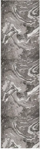 FLAIR RUGS Läufer Marbled, modernes Marmor-Design in silber von Flair Rugs
