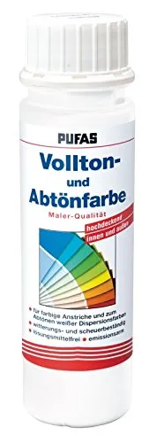 Produktbild PUFAS Vollton- und Abtönfarben weiss 0,25 Liter