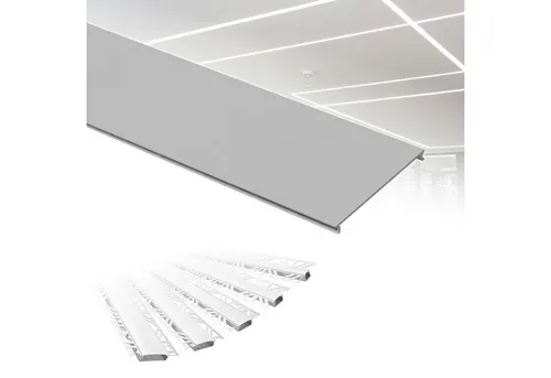 Hexim LED-Stripe-Profil 2m Trockenbauprofil Alu LED Profil Unterputz (Montageabdeckung ALED5), 2m Trockenbauprofil Alu LED Profil Unterputz (Montageabdeckung ALED5)