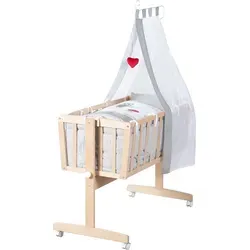 Produktbild roba® Babybett Komplettwiegenset mit Rollen