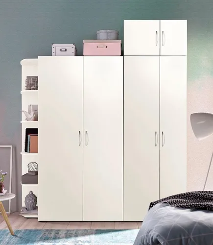 Xora Mehrzweckschrank, Weiß - Bürostühle, flexibler Mehrzweckschrank mit höhenverstellbarem Fach und zeitlosem Design, ideal für Schlafzimmer und Garderobe.