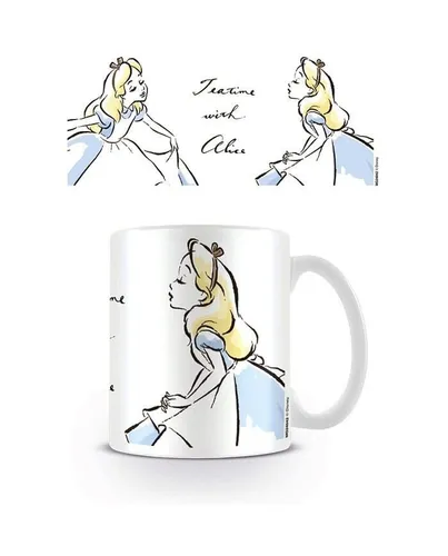 Alice in Wonderland Tea time mit Tasse Standard Mehrfarbig